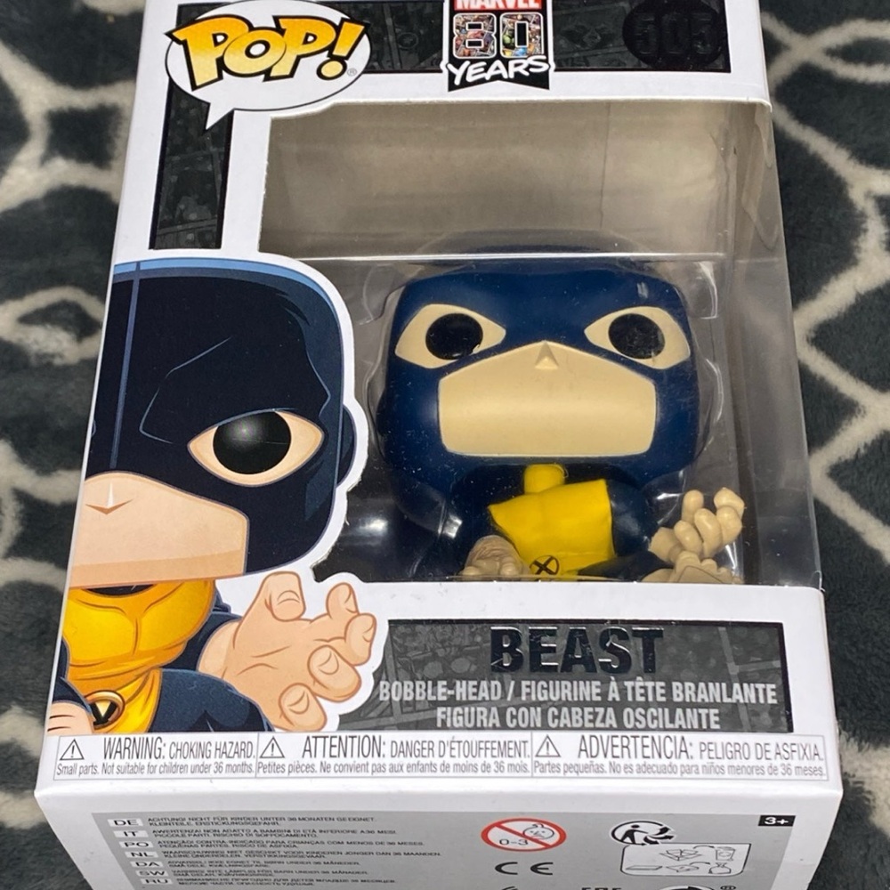 Funko Pop! Beast #505 Marvel X-Men ! Marvel 80 Years ! Marvel Comics ! X-Men !